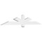 Ekena Millwork Kennewick Architectural Grade PVC Gable Bracket, 72"W x 12"H x 2"D x 4"F, 4/12 Pitch GBP072X12X0204KEN00 - alternate 1